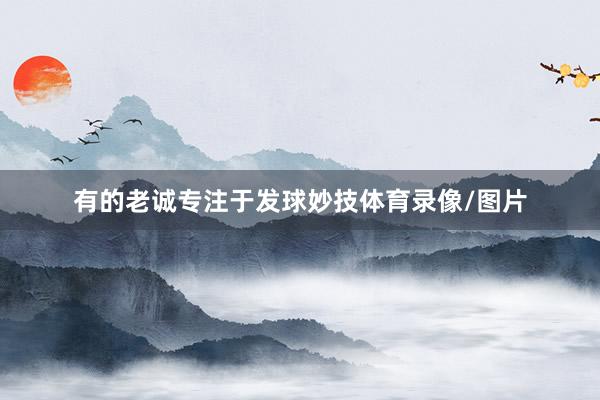 有的老诚专注于发球妙技体育录像/图片