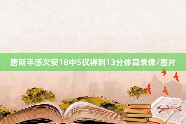 唐斯手感欠安18中5仅得到13分体育录像/图片