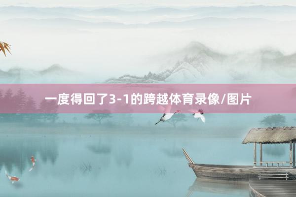 一度得回了3-1的跨越体育录像/图片