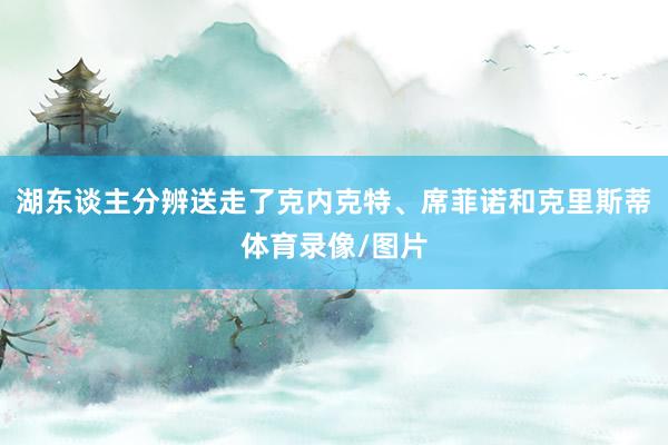 湖东谈主分辨送走了克内克特、席菲诺和克里斯蒂体育录像/图片