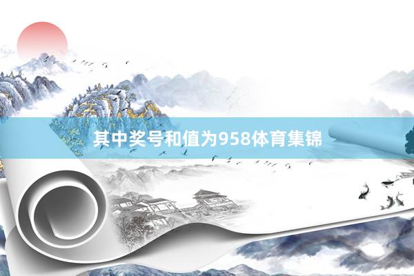 其中奖号和值为958体育集锦