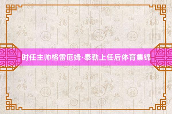 时任主帅格雷厄姆·泰勒上任后体育集锦
