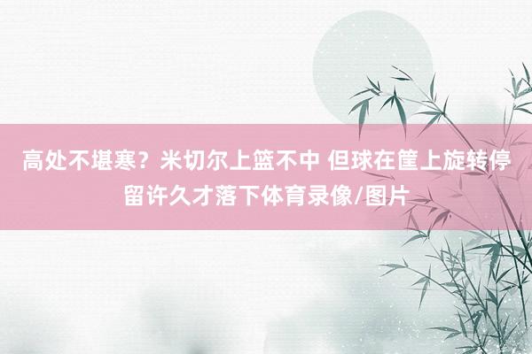 高处不堪寒？米切尔上篮不中 但球在筐上旋转停留许久才落下体育录像/图片