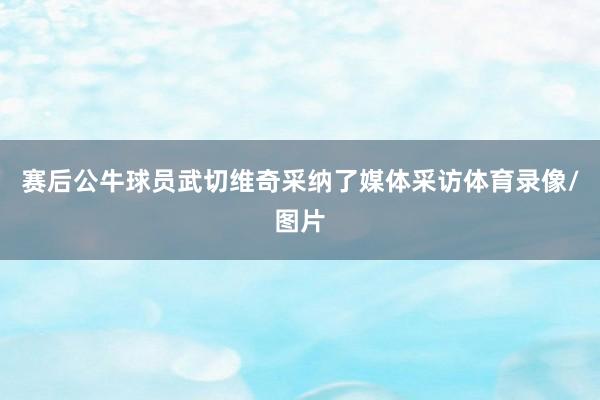 赛后公牛球员武切维奇采纳了媒体采访体育录像/图片