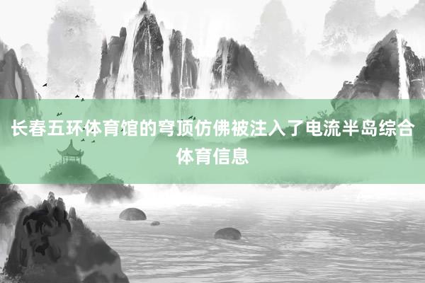 长春五环体育馆的穹顶仿佛被注入了电流半岛综合体育信息