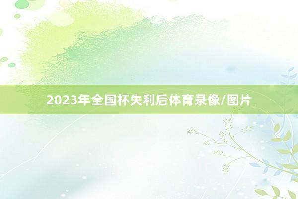 2023年全国杯失利后体育录像/图片