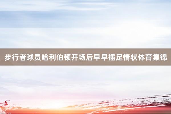 步行者球员哈利伯顿开场后早早插足情状体育集锦
