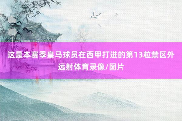 这是本赛季皇马球员在西甲打进的第13粒禁区外远射体育录像/图片