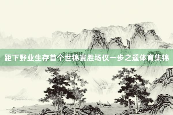 距下野业生存首个世锦赛胜场仅一步之遥体育集锦
