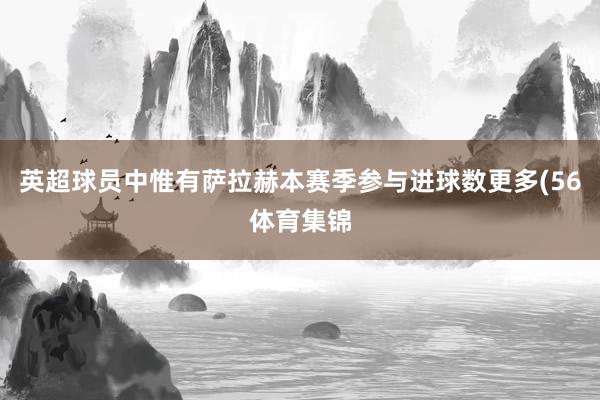 英超球员中惟有萨拉赫本赛季参与进球数更多(56体育集锦