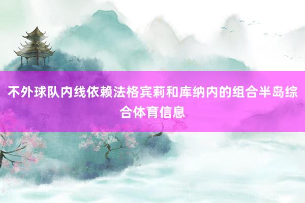 不外球队内线依赖法格宾莉和库纳内的组合半岛综合体育信息