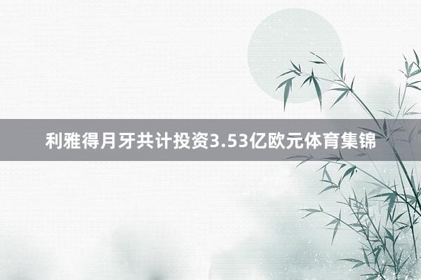 利雅得月牙共计投资3.53亿欧元体育集锦