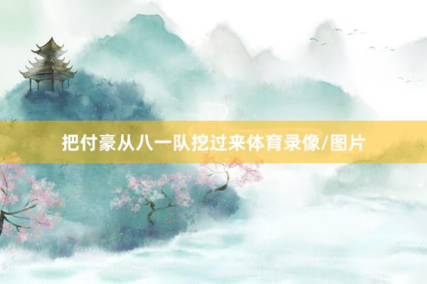 把付豪从八一队挖过来体育录像/图片
