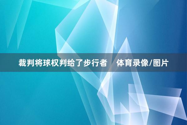裁判将球权判给了步行者    体育录像/图片
