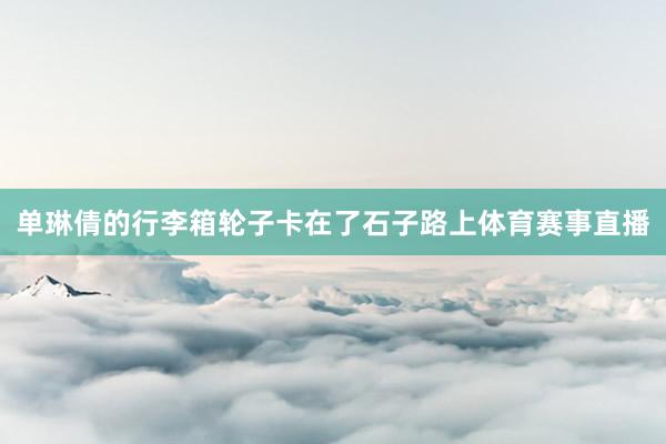 单琳倩的行李箱轮子卡在了石子路上体育赛事直播