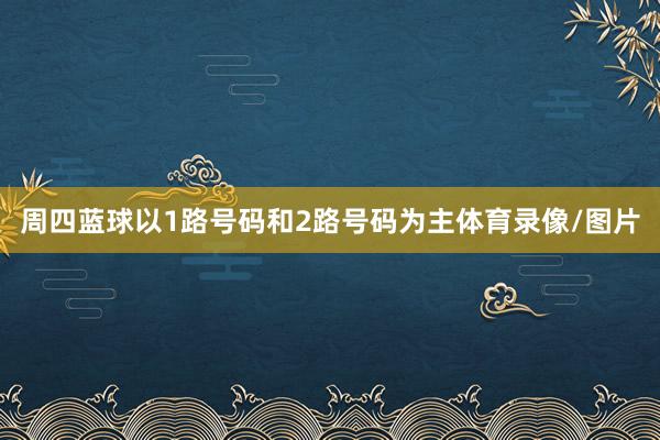 周四蓝球以1路号码和2路号码为主体育录像/图片