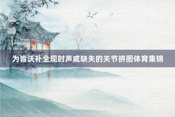 为皆沃补全现时声威缺失的关节拼图体育集锦