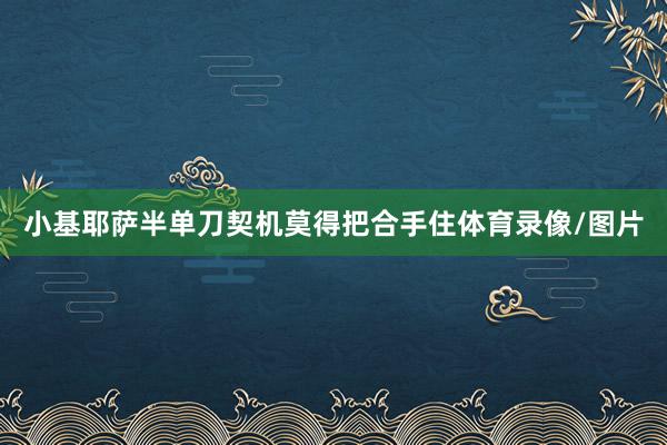小基耶萨半单刀契机莫得把合手住体育录像/图片