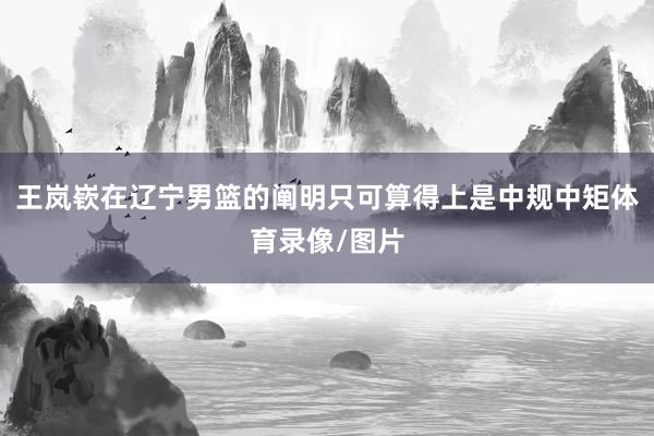 王岚嵚在辽宁男篮的阐明只可算得上是中规中矩体育录像/图片