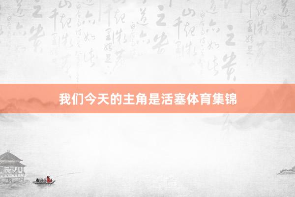 我们今天的主角是活塞体育集锦