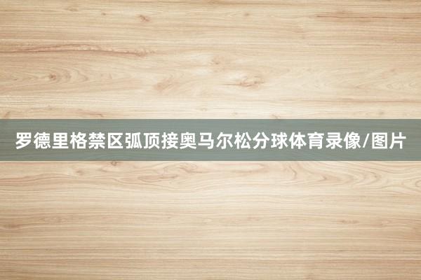 罗德里格禁区弧顶接奥马尔松分球体育录像/图片