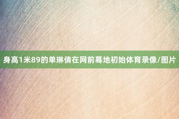 身高1米89的单琳倩在网前蓦地初始体育录像/图片