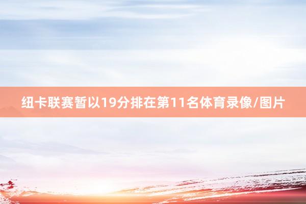 纽卡联赛暂以19分排在第11名体育录像/图片