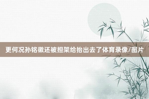 更何况孙铭徽还被担架给抬出去了体育录像/图片