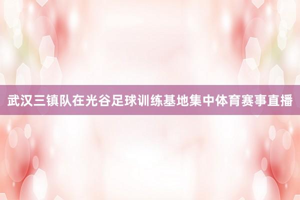 武汉三镇队在光谷足球训练基地集中体育赛事直播