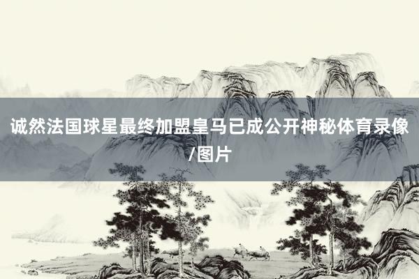 诚然法国球星最终加盟皇马已成公开神秘体育录像/图片