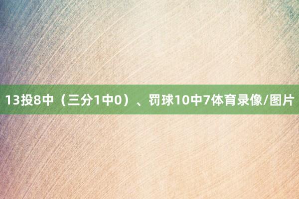 13投8中（三分1中0）、罚球10中7体育录像/图片