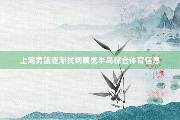 上海男篮逐渐找到嗅觉半岛综合体育信息