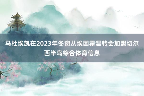 马杜埃凯在2023年冬窗从埃因霍温转会加盟切尔西半岛综合体育信息